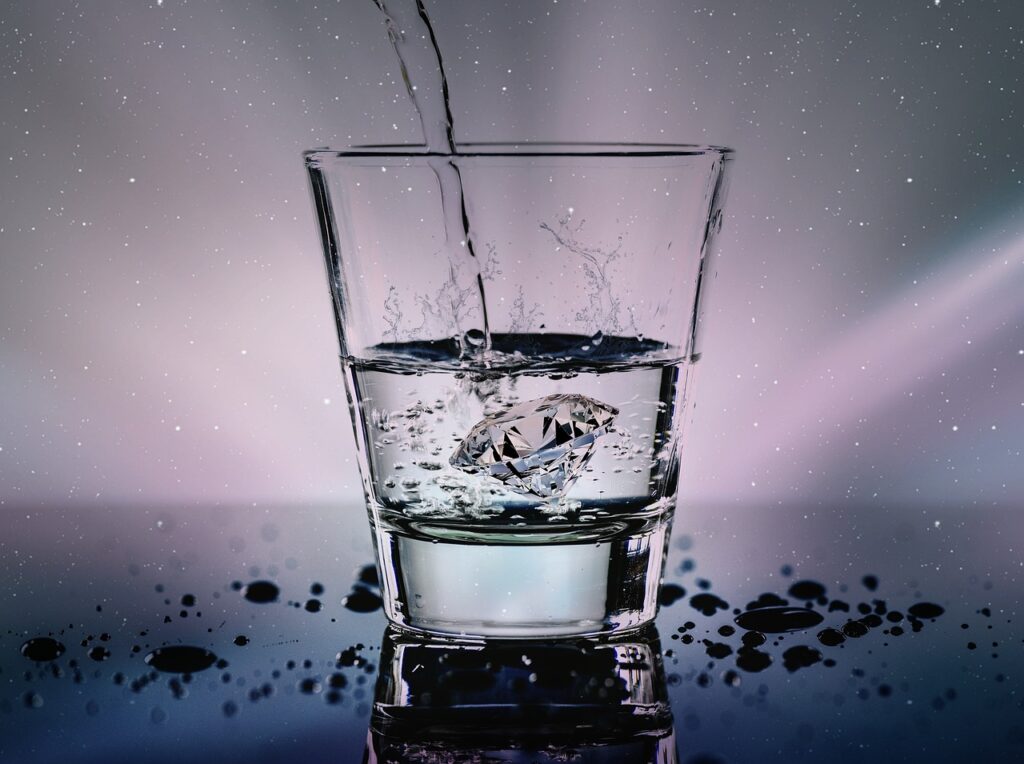 Mindful hydration habit with morning water