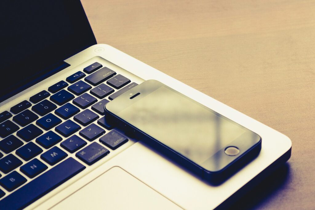 Minimal workspace with no phone distractions, representing focus after deleting apps